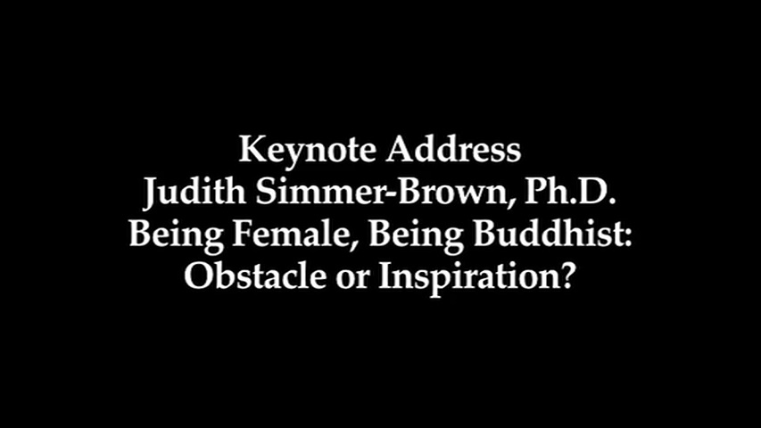 women in buddhism keynote address by Judith Simmer-Brown
